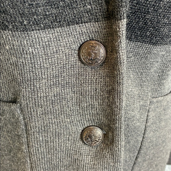 Fenn Wright Manson Blazer Style Cardigan L Colorblock Nautical Academia Preppy - Picture 4 of 15